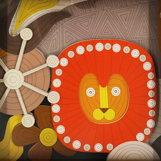 Jonathan Adler x Michaels 12" Orange Lion Wall Art